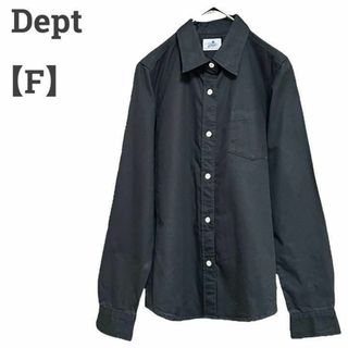 デプト(DEPT)のDept レディース【F】長袖シャツ♡日本製 綿100%♡ シンプル♡黒(シャツ/ブラウス(長袖/七分))