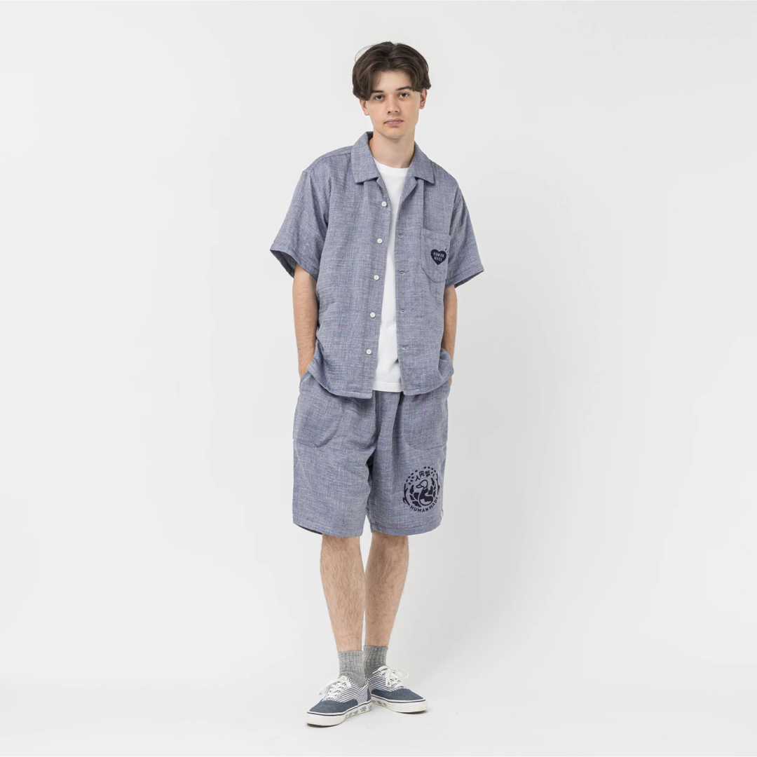 HUMAN MADE CHAMBRAY GAUZE ALOHA SHIRT