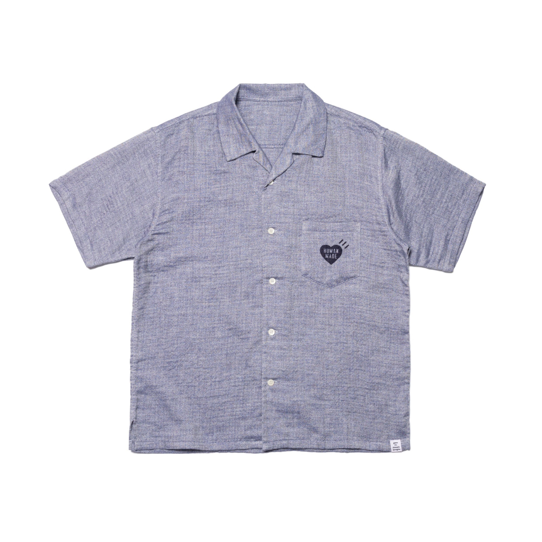 HUMAN MADE(ヒューマンメイド)のHUMAN MADE  CHAMBRAY GAUZE セットアップ　Lサイズ メンズのトップス(シャツ)の商品写真