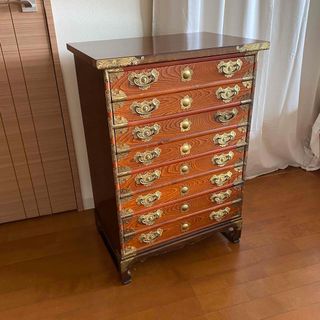 李朝家具 アンティーク 李朝 薬箪笥 チェスト 箪笥 飾り棚 和 中国