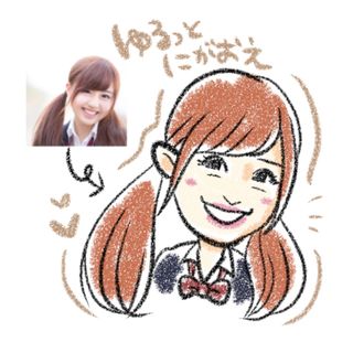 アイコンにピッタリ☆ゆるっと似顔絵(オーダーメイド)