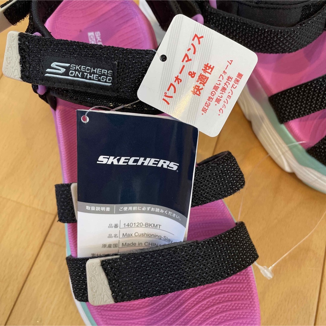 SKECHERS(スケッチャーズ)の【新品未使用】SKECHERS スケッチャーズ　ピンク　サンダル　２５cm レディースの靴/シューズ(サンダル)の商品写真