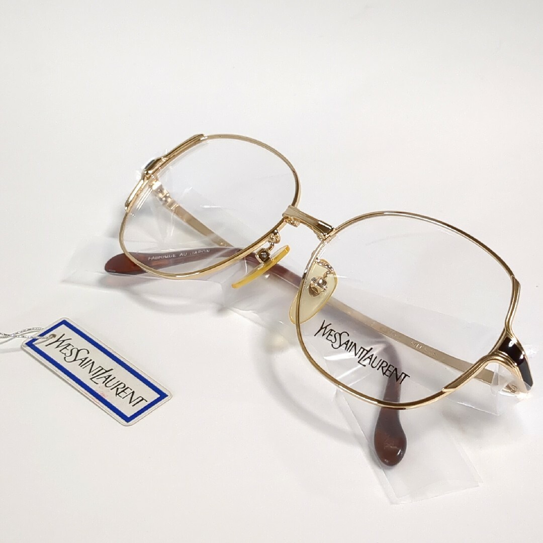 Yves Saint Laurent メガネフレーム フルリム 14金張 96 3