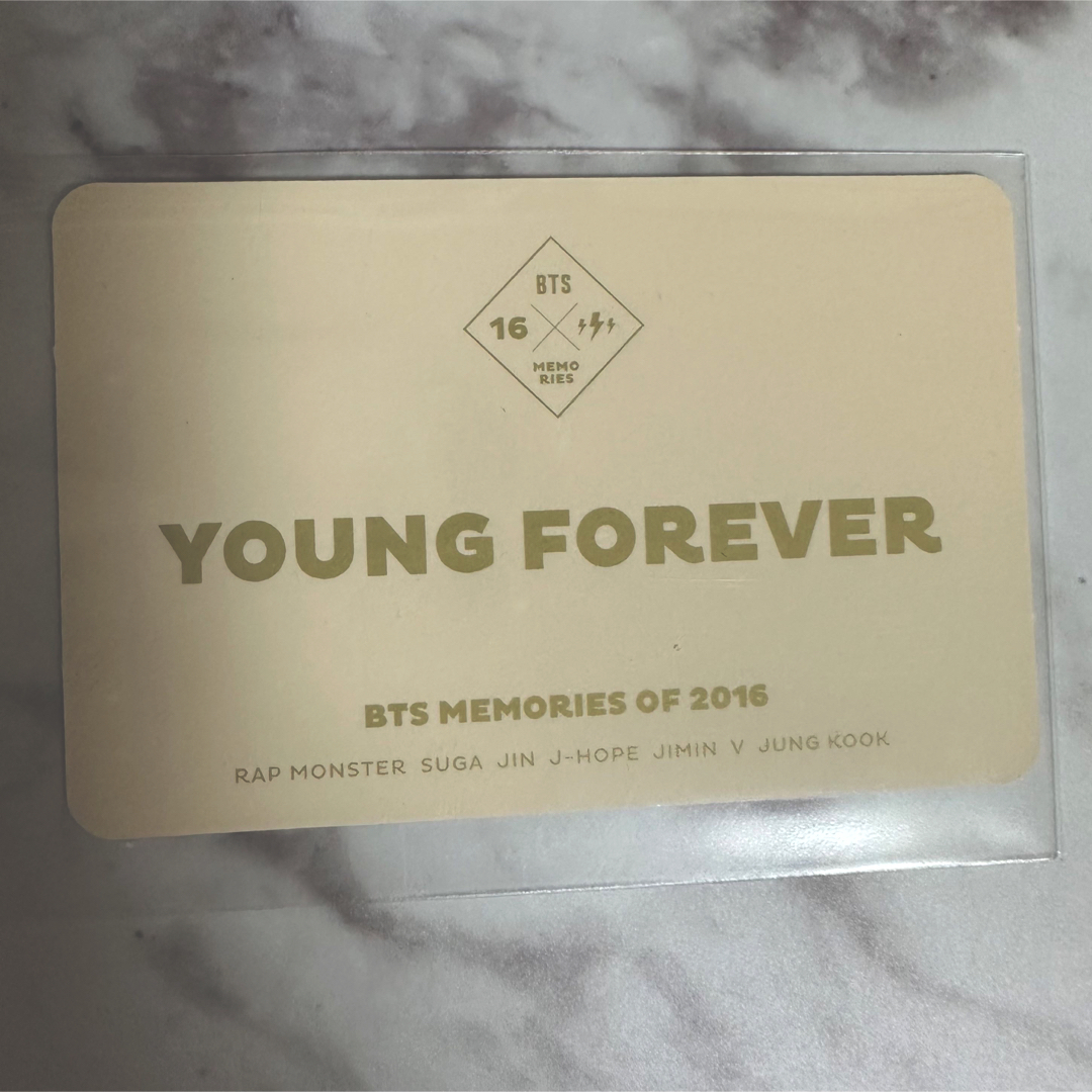BTS Memories2016 トレカ young forever