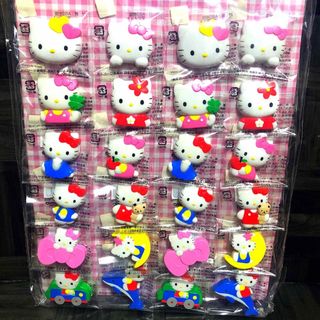 ハローキティ(ハローキティ)のハローキティ【新品】 Hello Kittyダイカットマグネット 磁石 24個 (キャラクターグッズ)