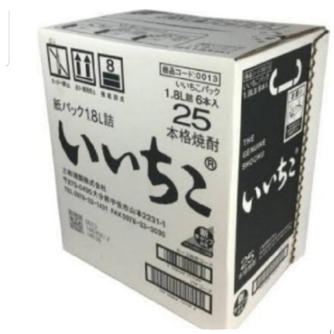 Ys574   いいちこ麦25度1.8Lパック  1ケ一ス( 6本入 ) 食品/飲料/酒の酒(焼酎)の商品写真