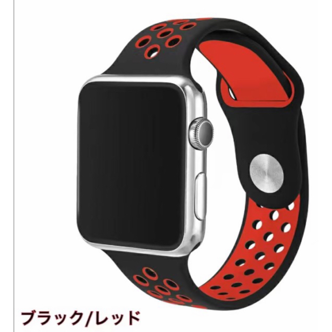 apple watch バンド シリコン メンズの時計(ラバーベルト)の商品写真