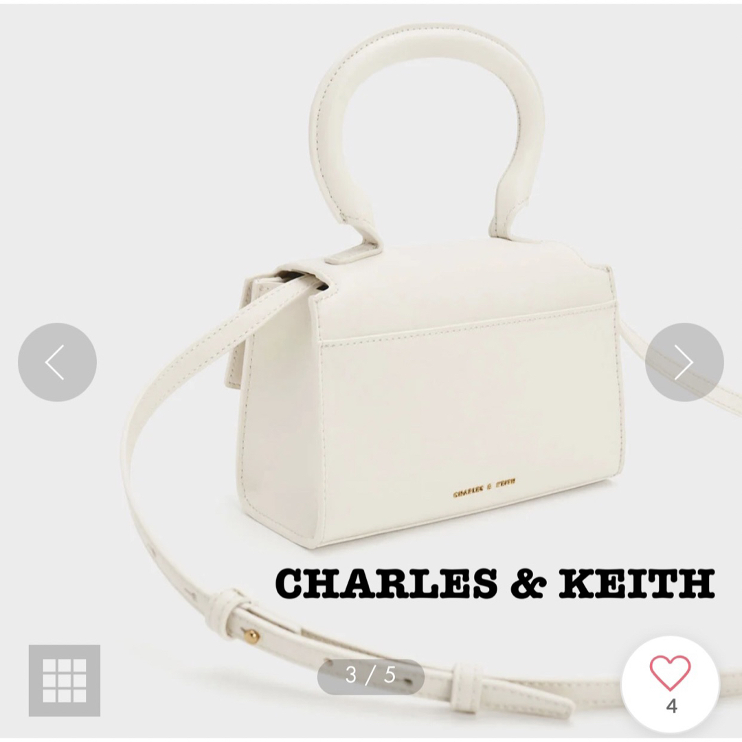 Charles and Keith(チャールズアンドキース)のCHARLES & KEITH ハンドバッグ レディースのバッグ(ショルダーバッグ)の商品写真