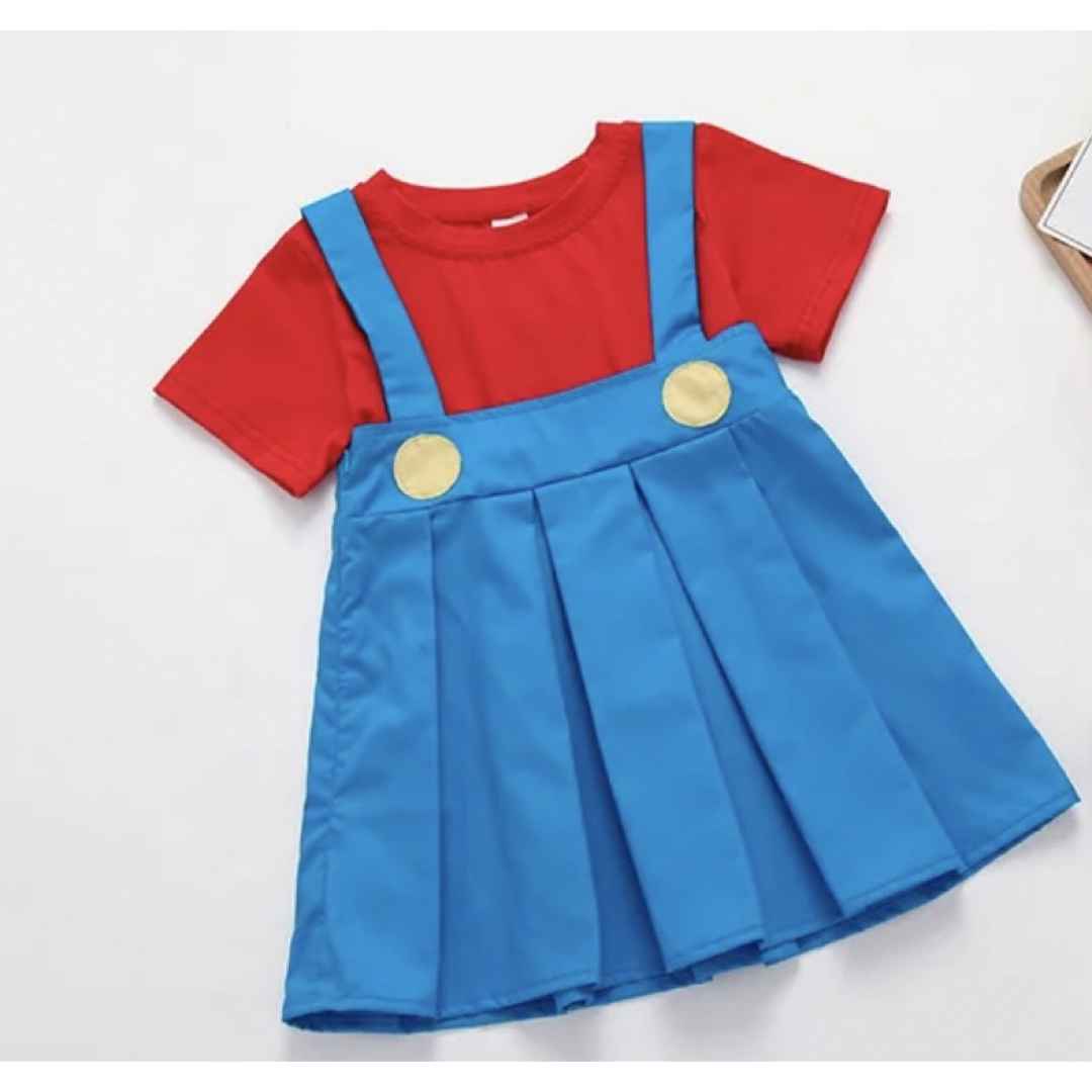 ◆新品◆ワンピースキャップ　セット販売　コスプレ　キッズ　女の子　100 キッズ/ベビー/マタニティのキッズ服女の子用(90cm~)(ワンピース)の商品写真