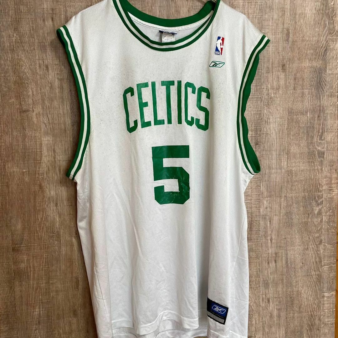 Reebok(リーボック)のReebok リーボック　NBA ボストン・セルティックス　ゲームシャツ　白XL メンズのトップス(Tシャツ/カットソー(半袖/袖なし))の商品写真