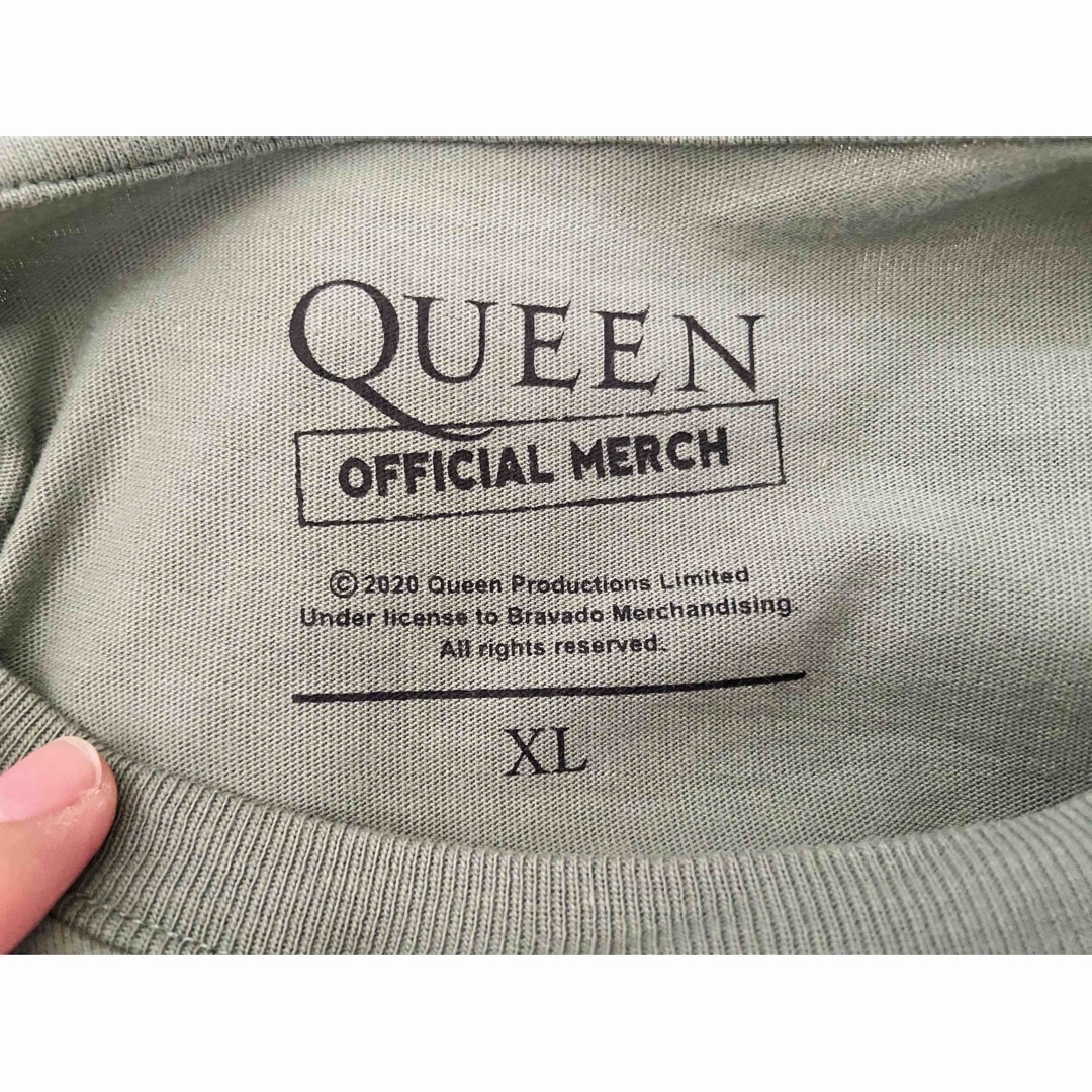 Queen(クイーン)のQUEEN OFFICIAL MERCH Tシャツ カーキ グリーン XL 美品 メンズのトップス(Tシャツ/カットソー(半袖/袖なし))の商品写真