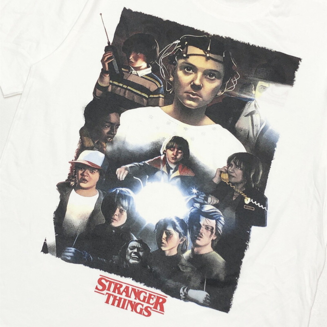 極希少　stranger things プリントTシャツ　ムービー　黒　XL