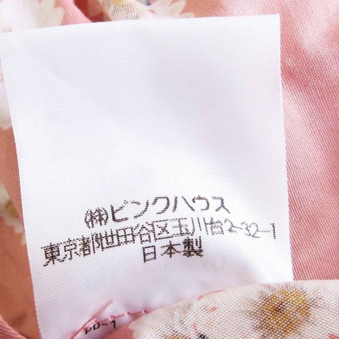 ピンクハウス ティアードスカート フレア ロング レース フラワー 花柄