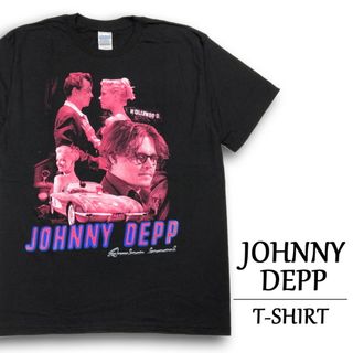 ジョニー・デップ "ラム・ダイアリー"  Tシャツ 半袖  JOHNNY DEPP "RUM DIARY" ムービー Tシャツ  サイズ：メンズ XL ビッグサイズ ブラック 【新品】(Tシャツ/カットソー(半袖/袖なし))