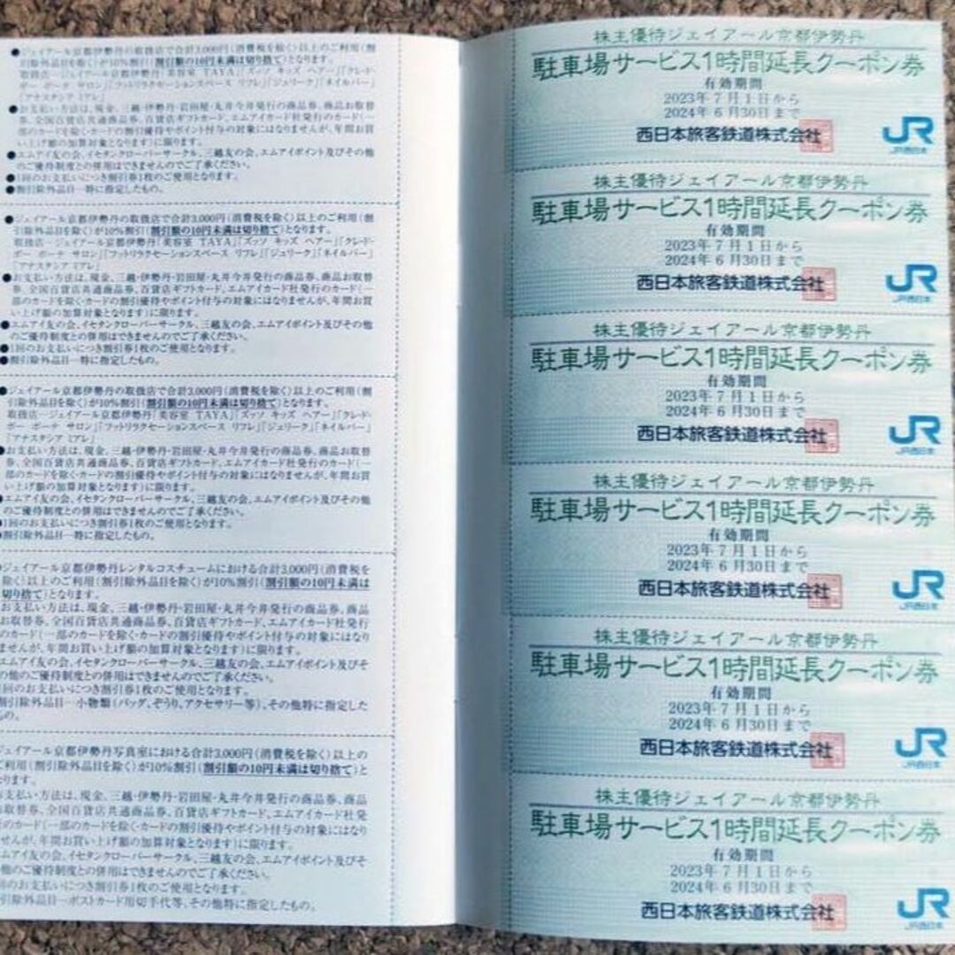 優待券満載！ JR西日本株主優待券 2023年7月1日～2024年6月30日 チケットの優待券/割引券(その他)の商品写真