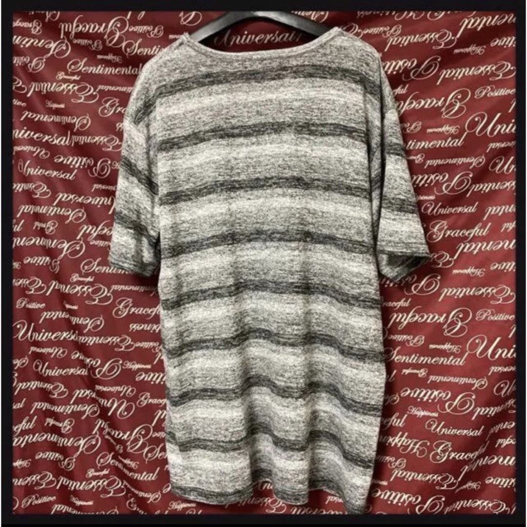 5L・グラデニットソー・VネックTシャツ新品/MCAa‐203 メンズのトップス(Tシャツ/カットソー(半袖/袖なし))の商品写真