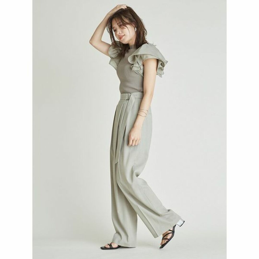 FRAY I.D - FRAY I.D ラッフルスリーブニットプルオーバーの通販 by 全 FRAY I.D - FRAY I.D ラッフルスリーブニットプルオーバーの通販 by 全