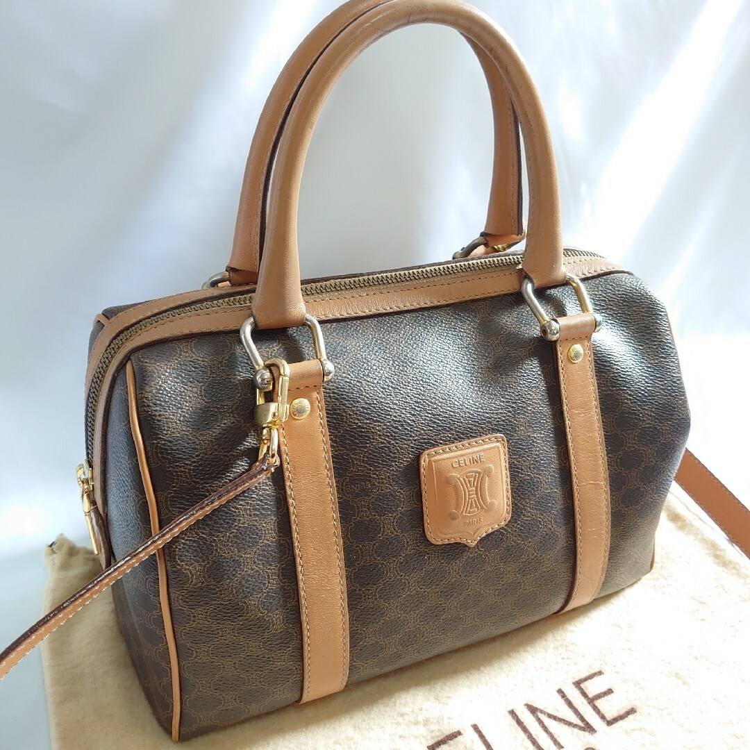 celine - 美品 CELINE マカダム柄 2WAY ハンドバッグの通販 by