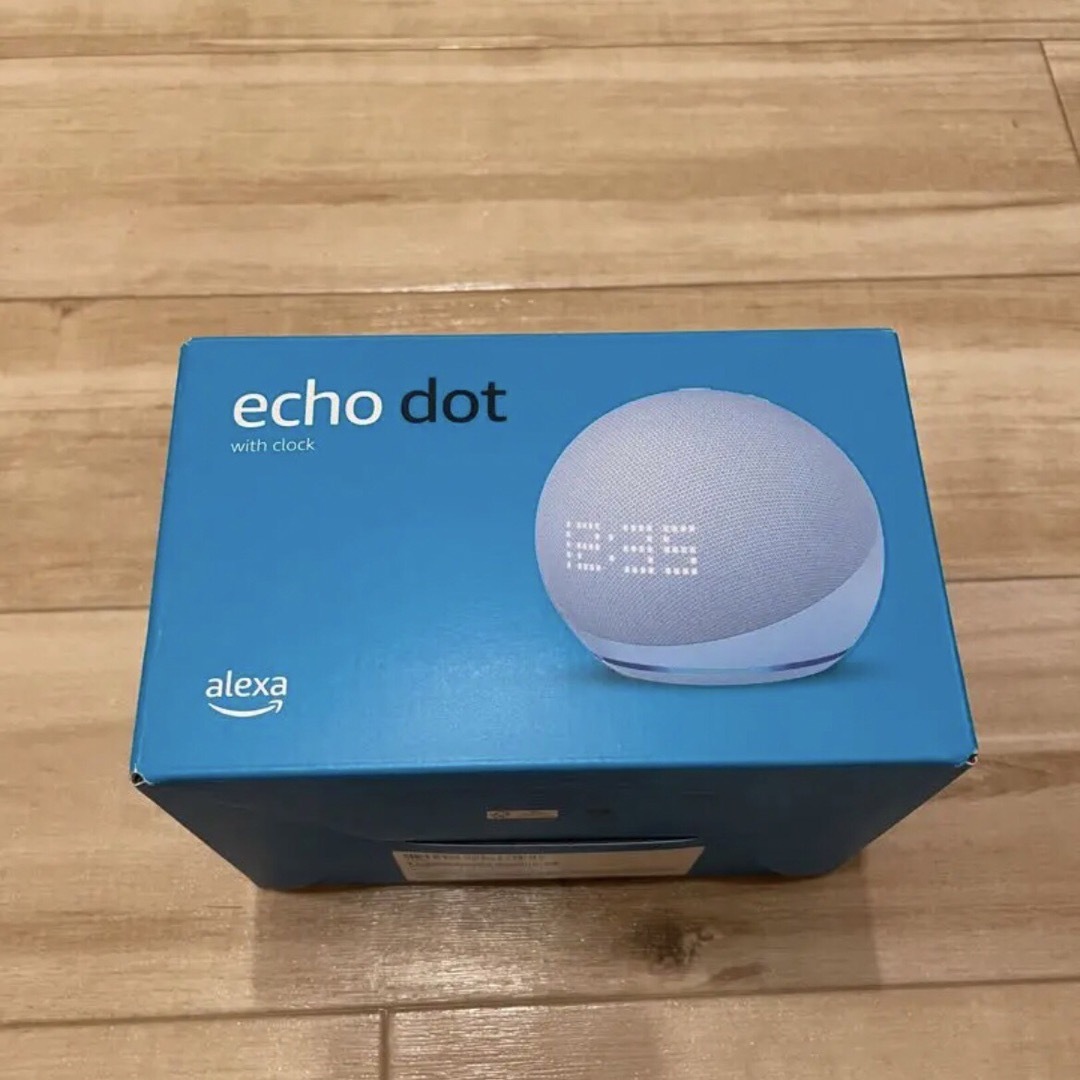 Echo Dot with clock エコードット 第5世代 クラウドブルースマホ/家電/カメラ