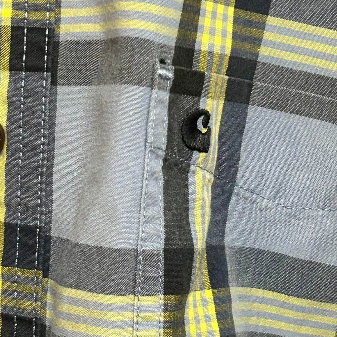 Carhartt カーハート　BDシャツ　チェックシャツ　青×黄色　XL
