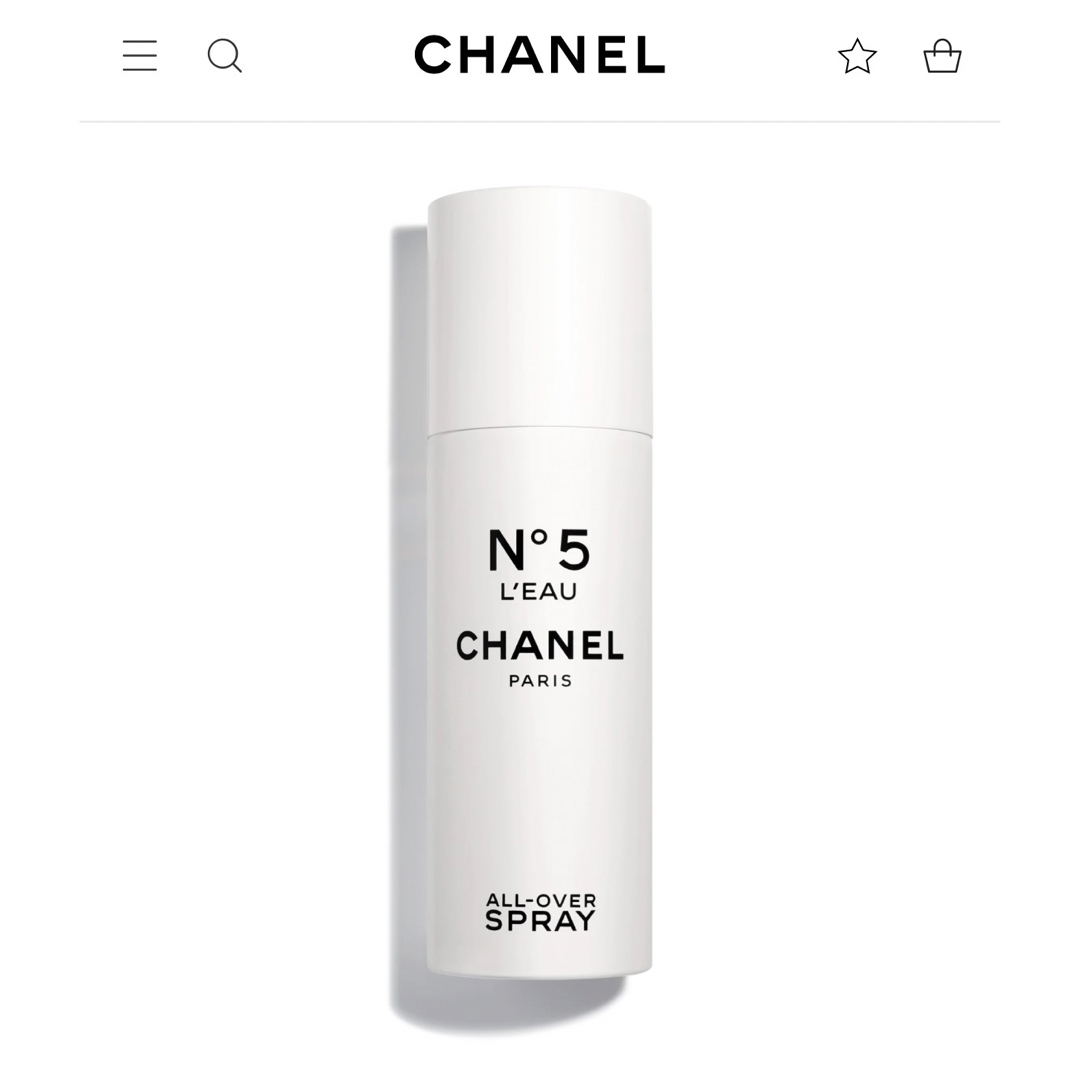 CHANEL(シャネル)のシャネル N°5 ローオールオーバー スプレイ 150ml コスメ/美容の香水(香水(女性用))の商品写真