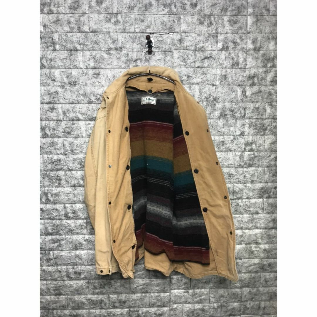 L.L.Bean - 80s USA製 L.L.Bean ネル生地ライナー ダック地