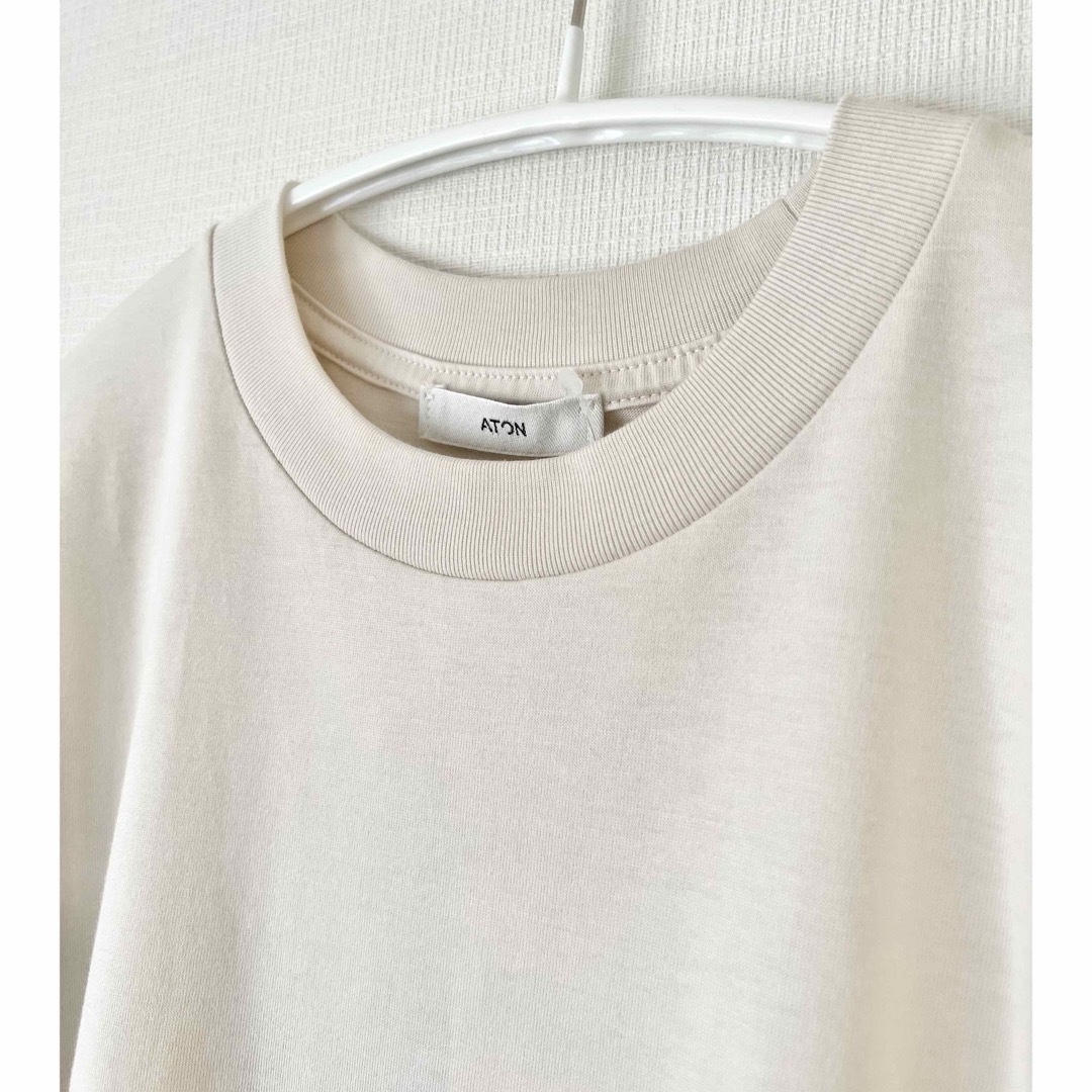 ATON(エイトン)のATON 48/2 NATURAL DYE COTTON T-SHIRT メンズのトップス(Tシャツ/カットソー(半袖/袖なし))の商品写真