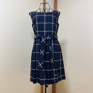 バーバリーブルーレーベル(BURBERRY BLUE LABEL)のバーバリーブルーレーベル　チェック柄　ワンピース　サイズ40 美品(ひざ丈ワンピース)