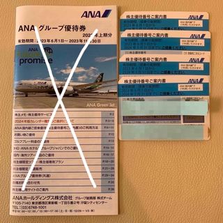 エーエヌエー(ゼンニッポンクウユ)(ANA(全日本空輸))の【迅速配送】ANA株主優待券4枚・グループ優待券冊子(その他)