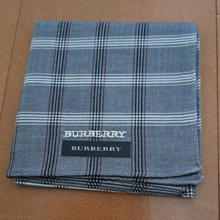 バーバリー(BURBERRY)の新品  バーバリー ハンカチ グレー チェック(ハンカチ/ポケットチーフ)