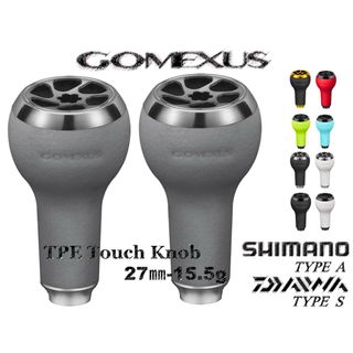 シマノ(SHIMANO)のゴメクサス　27mm ハンドルノブ シマノ ダイワ　ジリオン　アンタレス　グレー(リール)