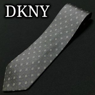 ダナキャランニューヨーク(DKNY)のDKNYダナキャラン ドット ダークグレー ネクタイ A103-O01(ネクタイ)