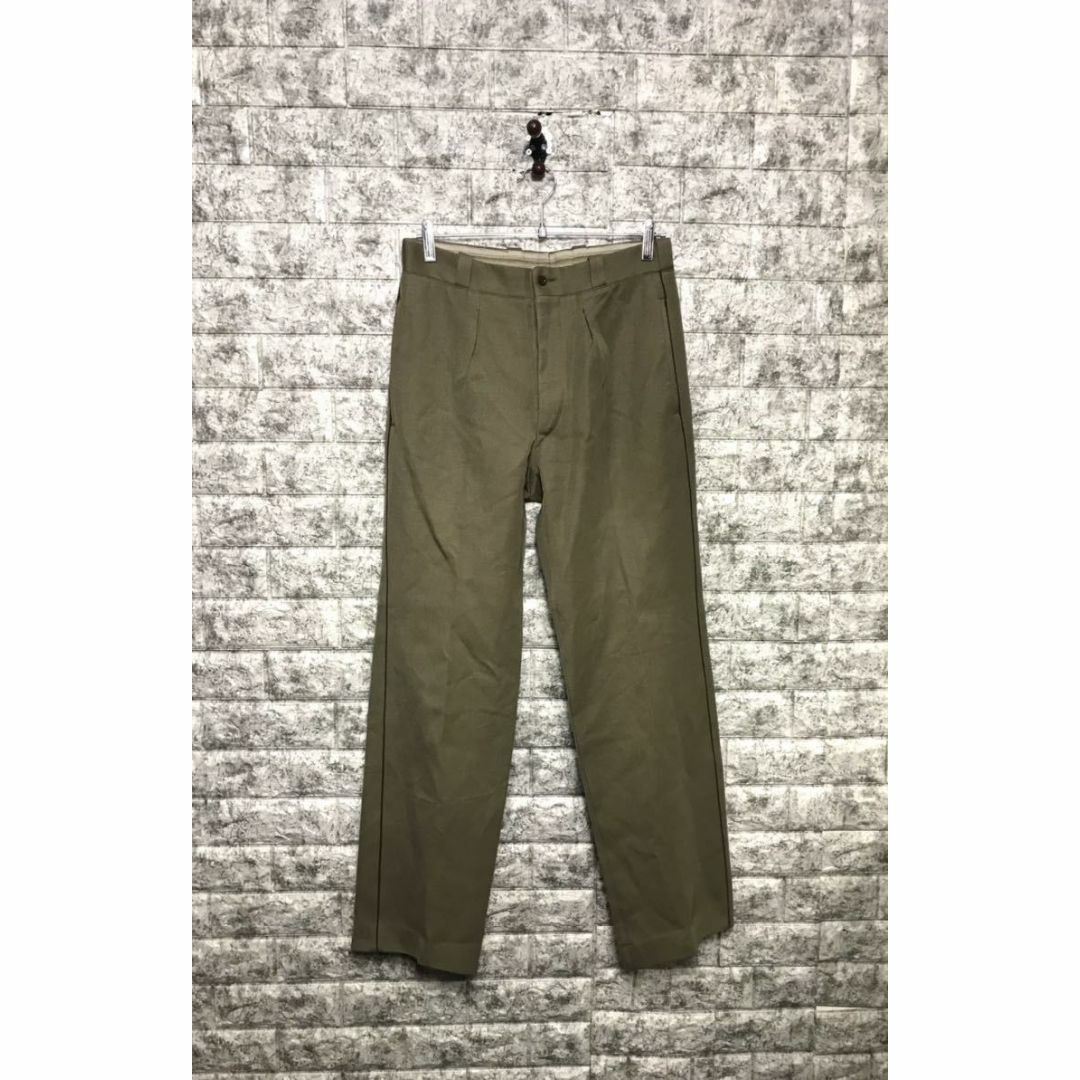 メンズ70’s フランス軍 実物 FRENCH ARMY タック入り スラックス