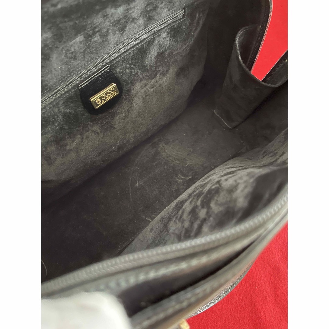 GUCCI オールドグッチ ヴィンテージ 2WAYボストンバッグ レザー 黒