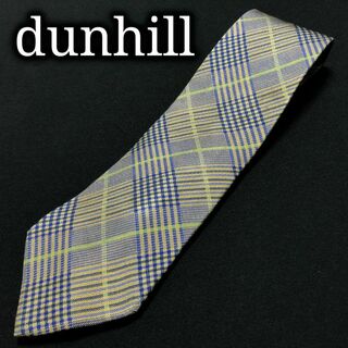 ダンヒル(Dunhill)のダンヒル チェック イエロー＆ブルー ネクタイ A103-O15(ネクタイ)