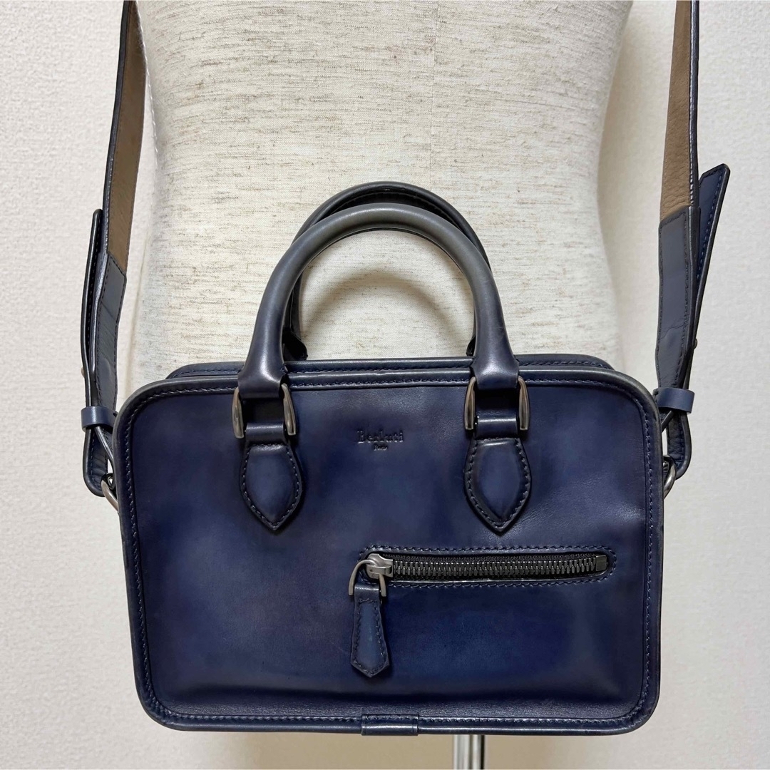 縦〇〇cmベルルッティ　Berluti  2way  ショルダーバッグ　二層式