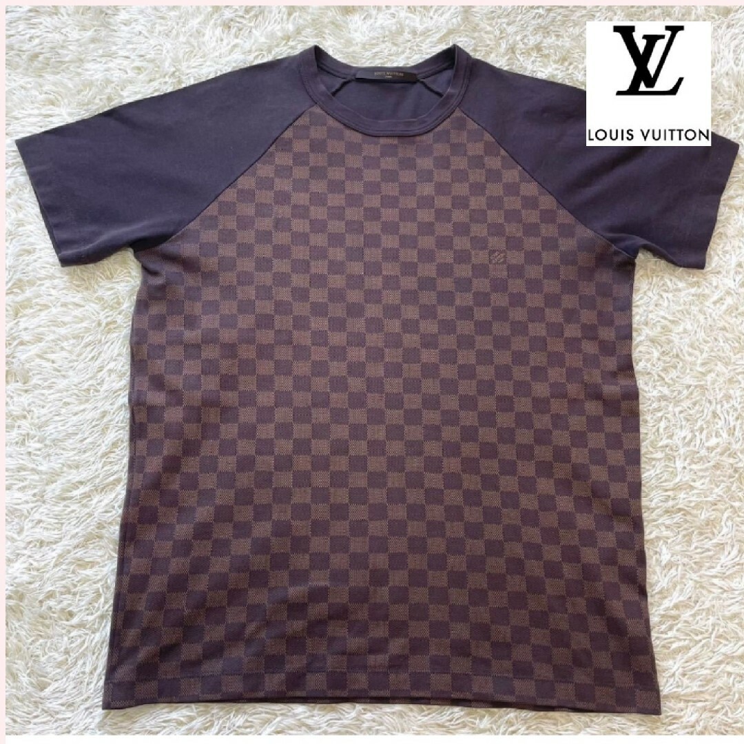 ユニセックスLOUIS VUITTON ルイヴィトン Tシャツ 半袖 Ｓ\nダミエ柄