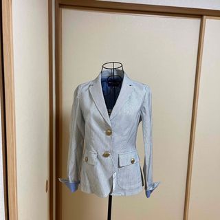 バーバリーブルーレーベル(BURBERRY BLUE LABEL)の新品タグ付き　バーバリーブルーレーベル　マリンジャケット　訳あり　サイズ38(テーラードジャケット)