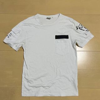 アヴィレックス(AVIREX)のAVIREX メンズ tシャツ Mサイズ　白(Tシャツ/カットソー(半袖/袖なし))