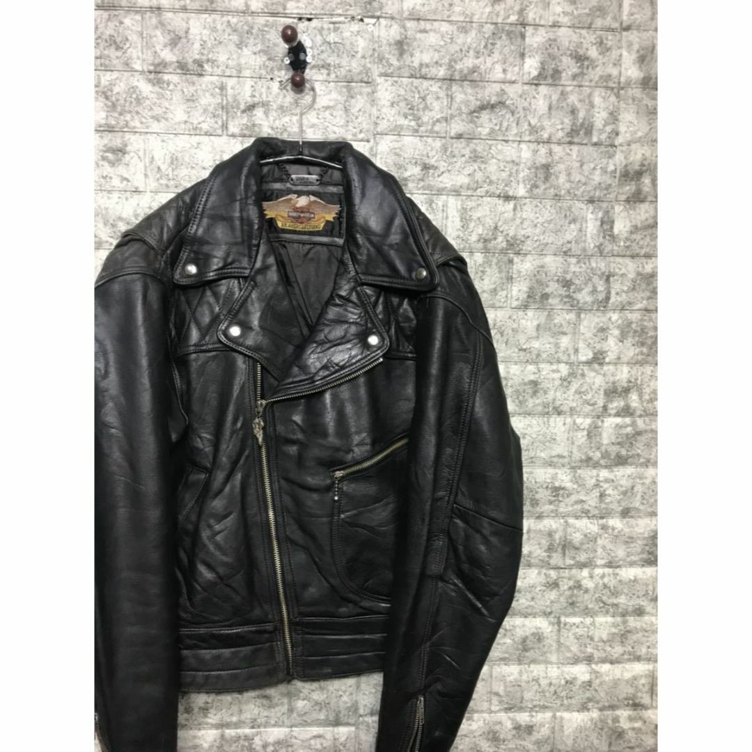 Harley Davidson(ハーレーダビッドソン)の90s ビッグサイズ ハーレーダビッドソン ライダースジャケット  メンズのジャケット/アウター(ライダースジャケット)の商品写真