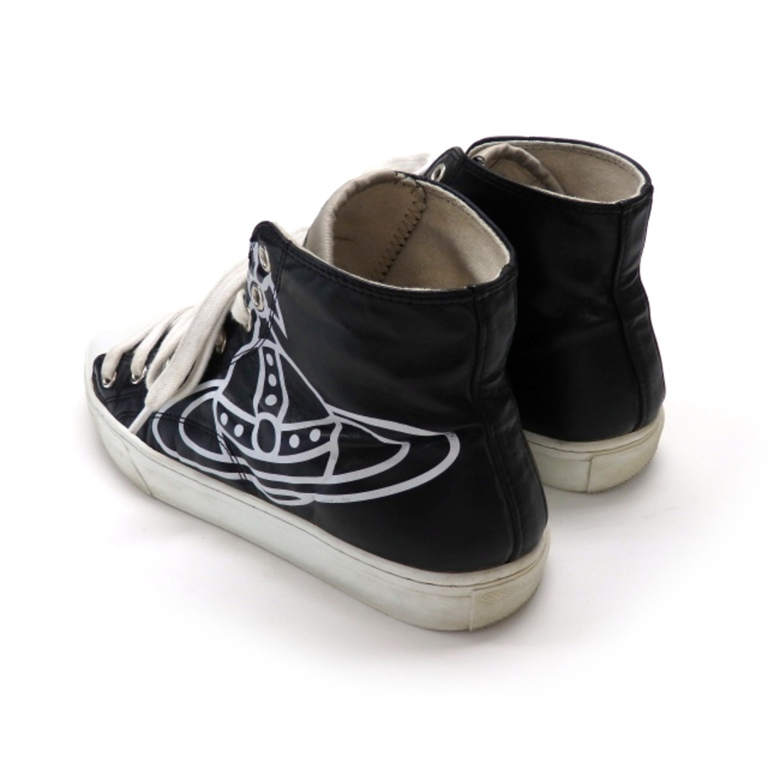 Vivienne Westwood(ヴィヴィアンウエストウッド)のヴィヴィアンウエストウッドPLIMSOLL ハイカットスニーカー 40 ブラック メンズの靴/シューズ(スニーカー)の商品写真