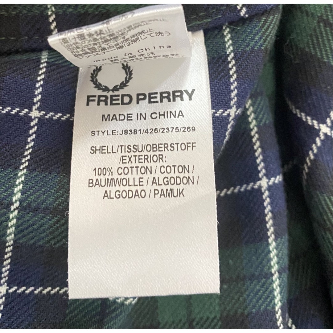 FRED PERRY フレッドペリー コットンジャケット メンズ XSサイズ ネイビー グリーンの通販 by カナイロ's shop｜フレッドペリー ならラクマ