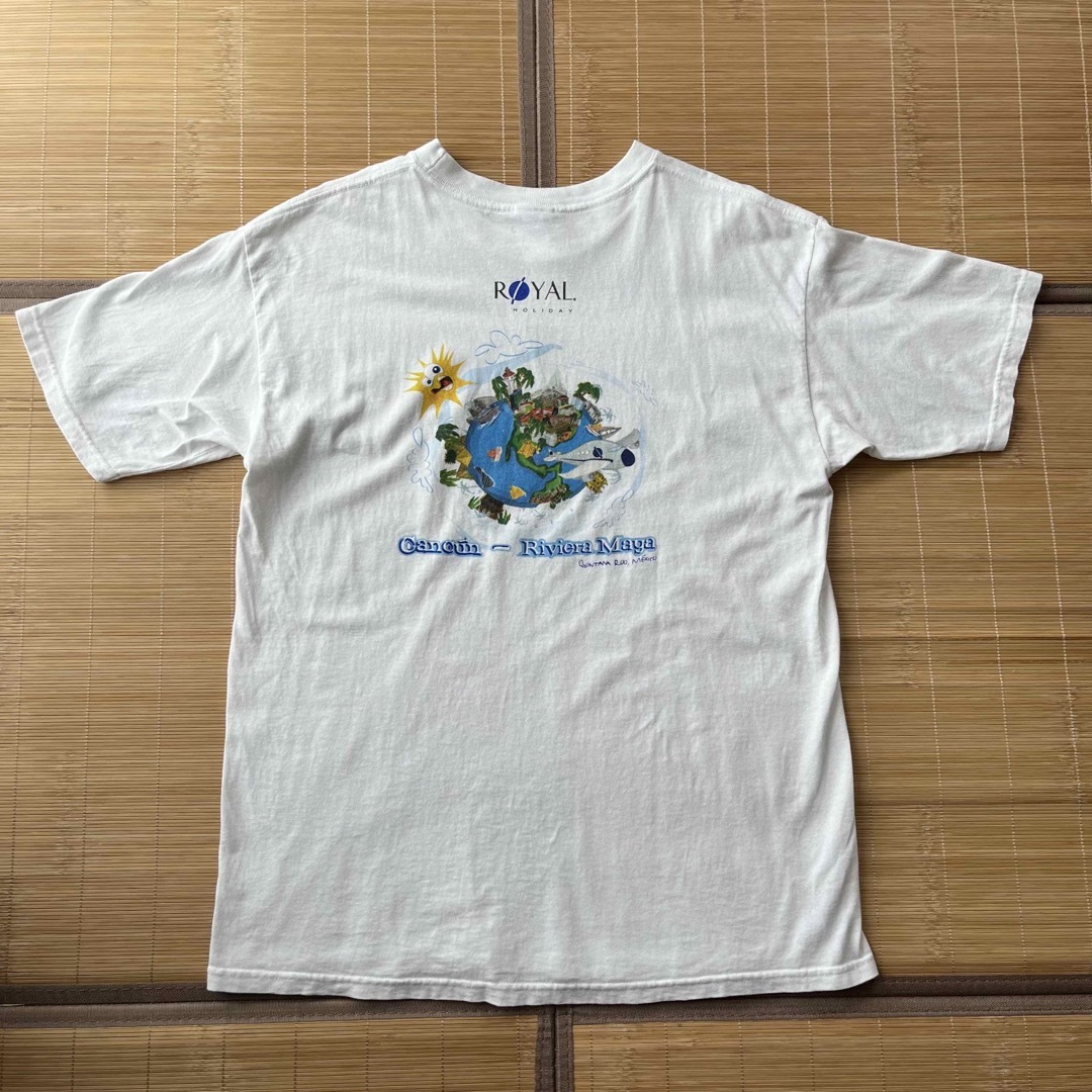 【超希少】Tシャツ　 YAZBEK 90s  メキシコ製　地球　おしゃれ