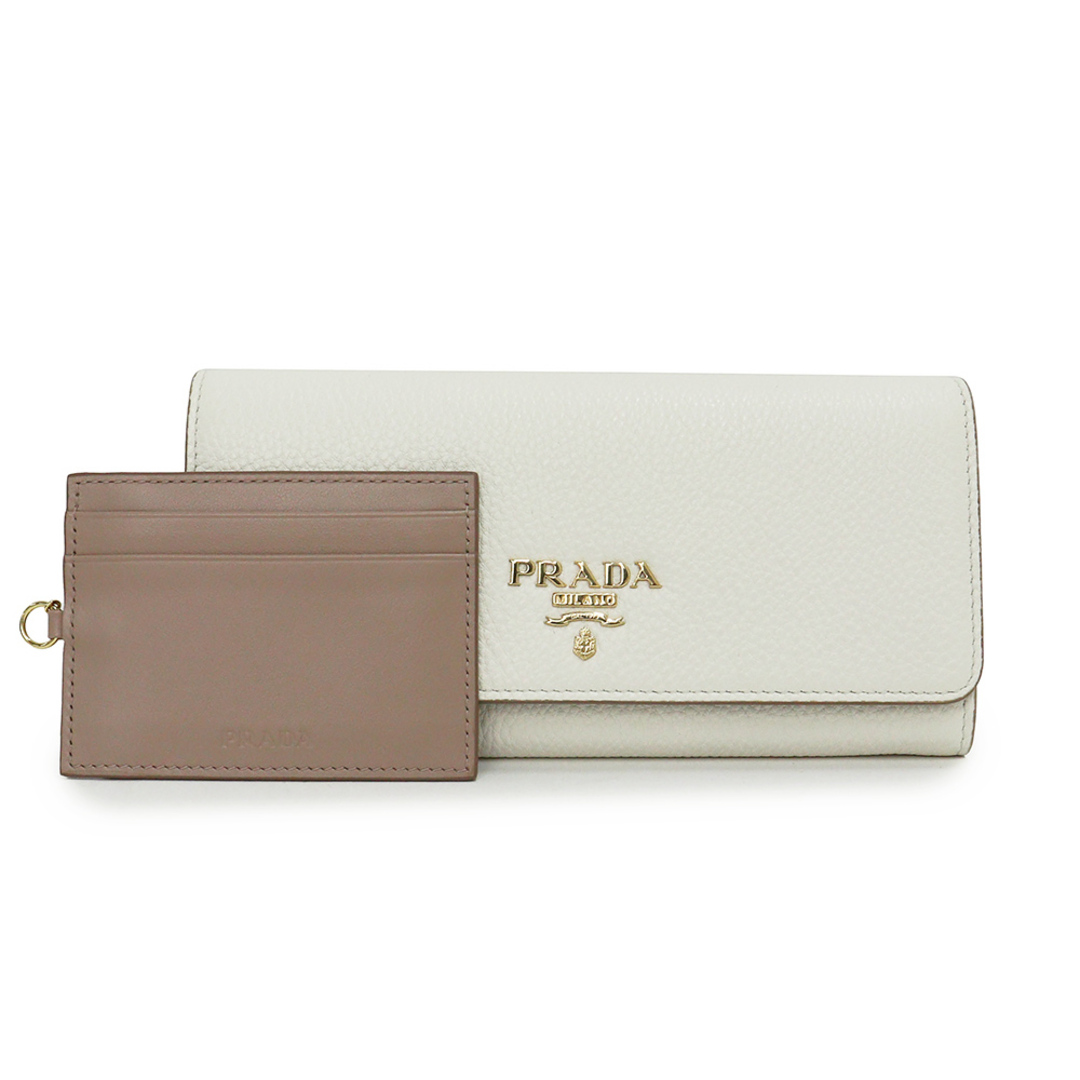 正規品【PRADA】プラダ　2ッ折牛革長財布 型番：１MH132