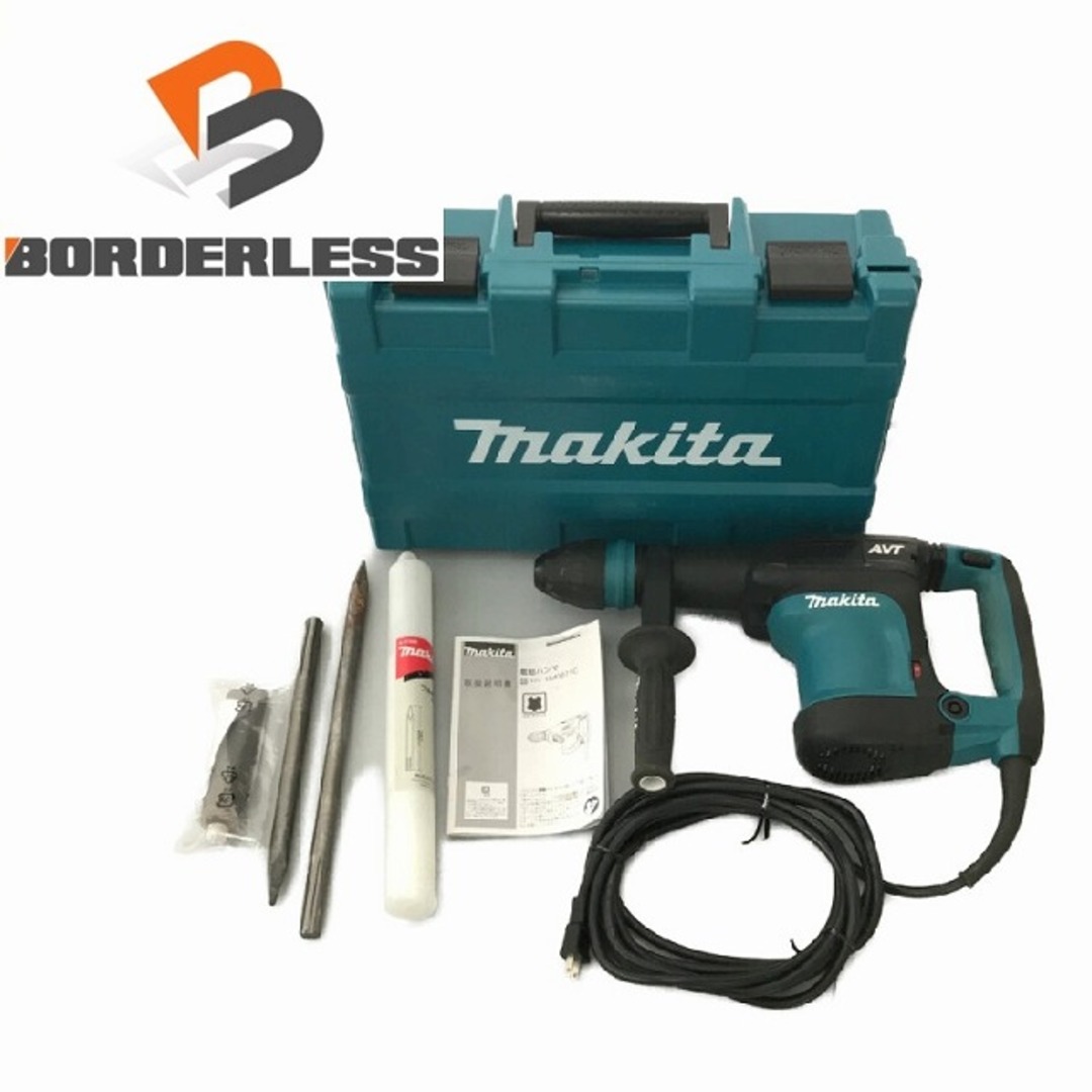 ☆比較的綺麗☆makita マキタ 100V 電動ハンマー HM0871C ケース付 SDSマックス コンクリートブレーカー ハツリ機 はつり機 斫り機 74256