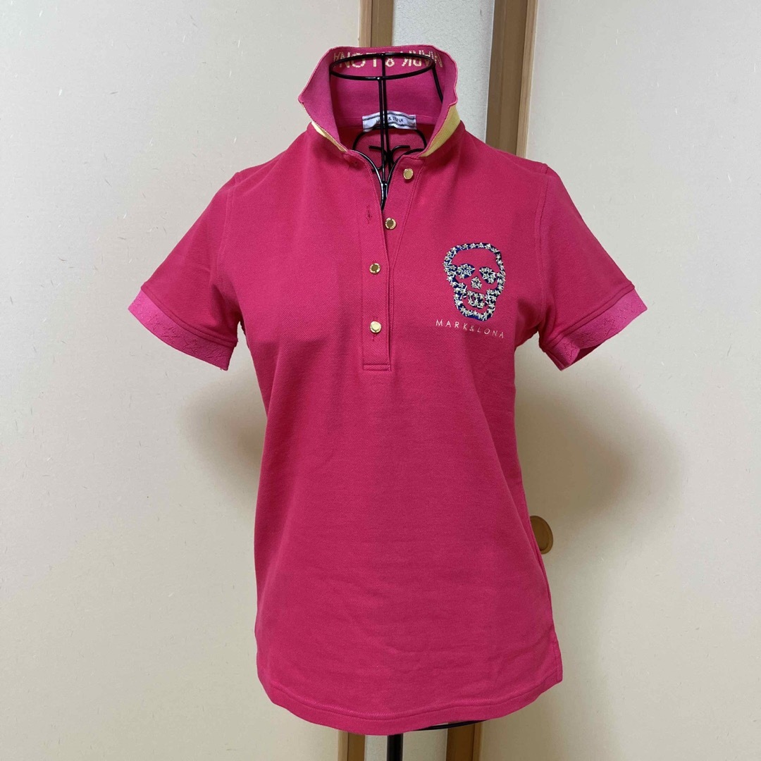 マーク&ロナ ピンク ポロシャツ 美品 サイズＭ 日本製 - ポロシャツ