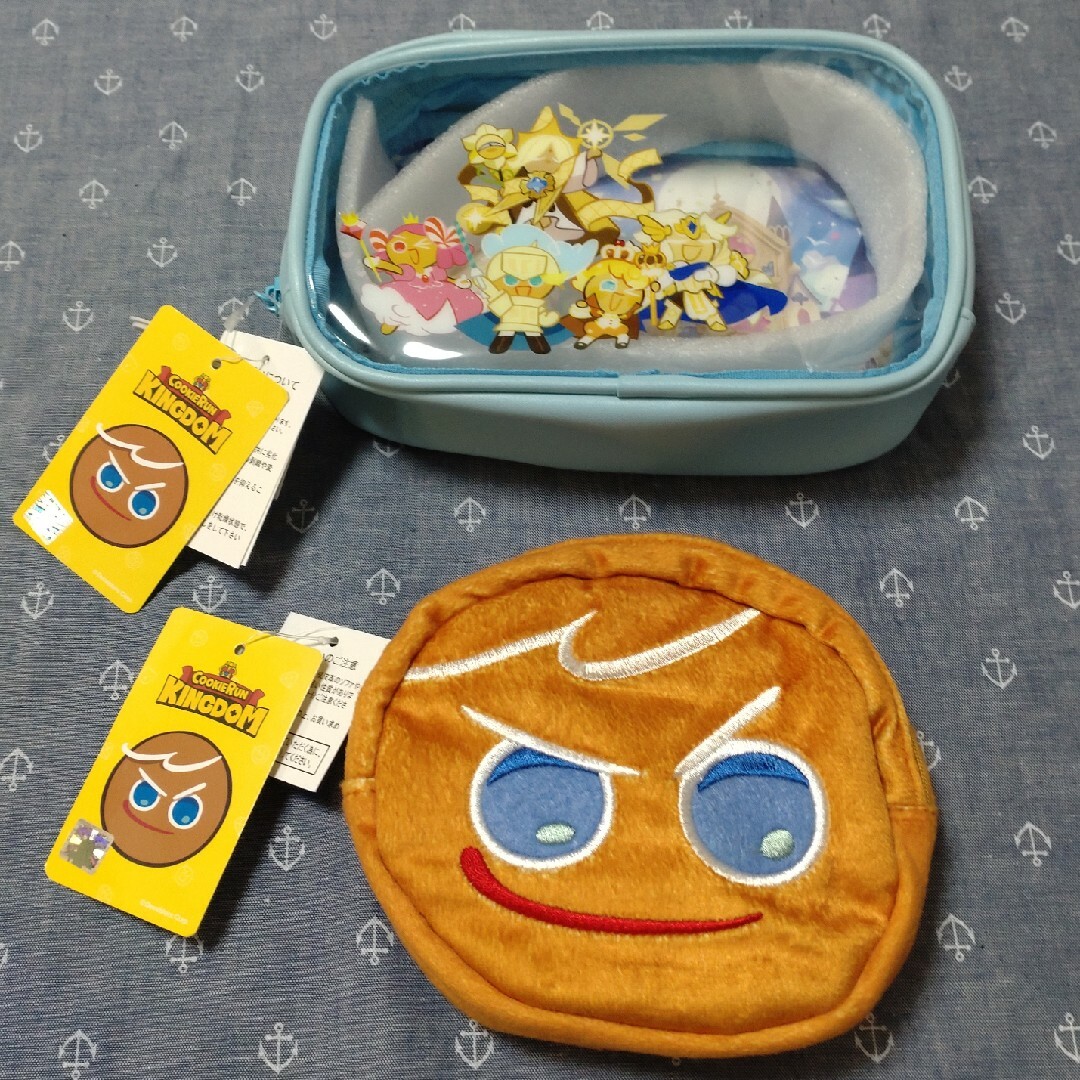 しまむら(シマムラ)のクッキーランキングダム　ポーチ　２点 エンタメ/ホビーのアニメグッズ(その他)の商品写真