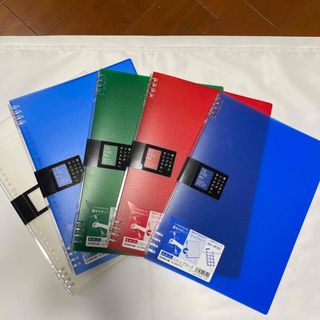 キングジム(キングジム)のテフレーヌ　A4サイズ　4冊+おまけ　セット　ルーズリーフバインダー(ファイル/バインダー)