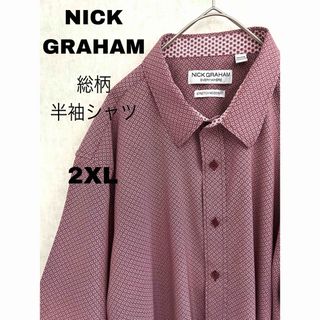 グラハム(GRAHAM)の古着 NICK GRAHAM ニックグラハム 総柄半袖シャツ オーバーサイズ(シャツ)