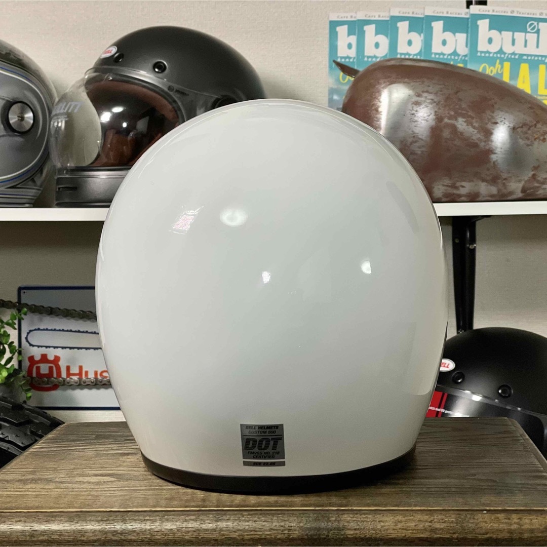 ☆BELL CUSTOM 500 ベル ジェットヘルメット グロスホワイト/XL | www